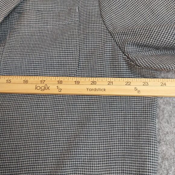 Carbon 2 Cobalt Mens Large Houndstooth Blazer Jacket Pockets Unstructured 111078 - Picture 4 of 11